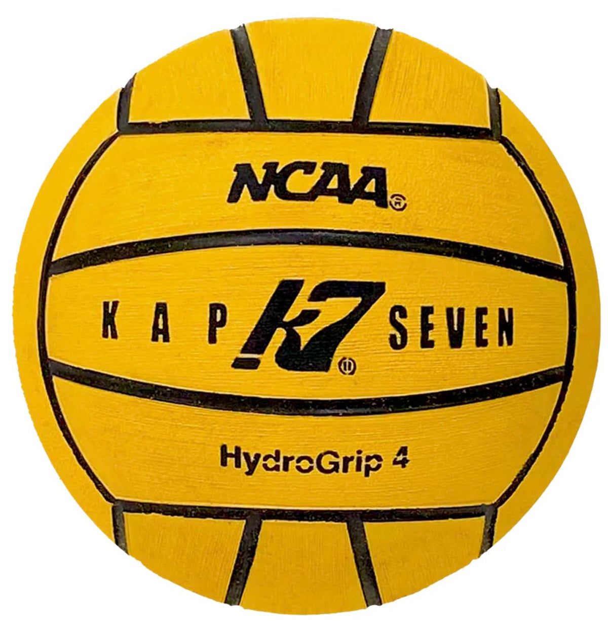 KAP7 K7 SEVEN HydroGrip Water Polo Ball - Size 4, Yellow (NCAA/NFHS Official)