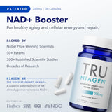 مكمل TRU NIAGEN مع NAD+ لتعزيز الطاقة والشباب.