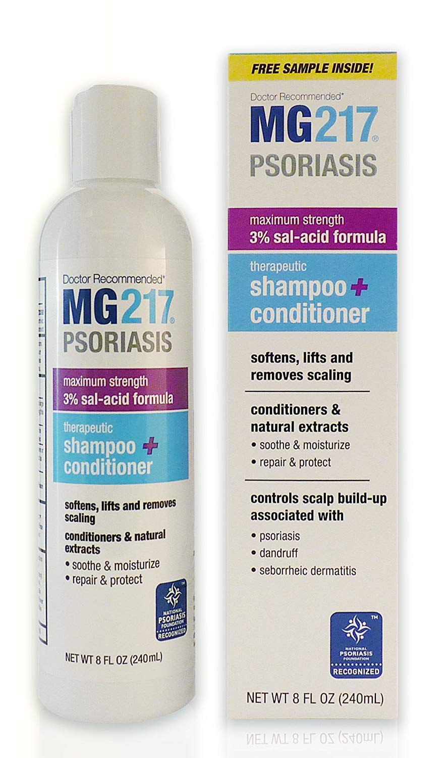 MG217 Psoriasis Scalp Solutions Shampoo + Conditioner - 8 Ounce (5603)
