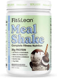 Fit & Lean meal shake: Cookies and Cream flavored protein shake for weight loss and muscle gain.