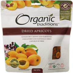Organic Traditions Dried Apricots, 227 gm
