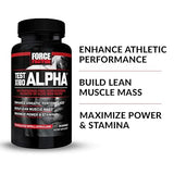 Force Factor Test X180 Alpha Total Testosterone Booster for Men with Fenugreek Seed and Maca Root to Increase Blood Flow, Build Lean Muscle, Improve Male Athletic Performance, 60 Capsules
