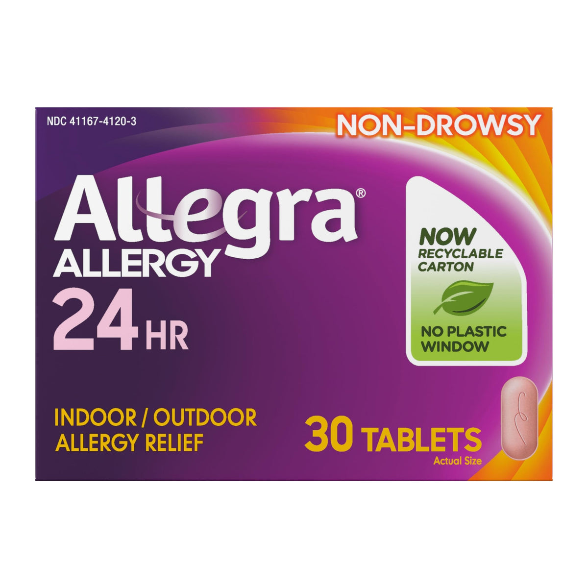 Allegra 24 Hour Adult Allergy Relief Tablets (30 Ct)