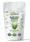 <h3>مسحوق الصبار العضوي الطبيعي النقي 100% من MYHERB - ٢٢٧ جرام للاستخدام في البشرة والشعر والغذاء</h3>