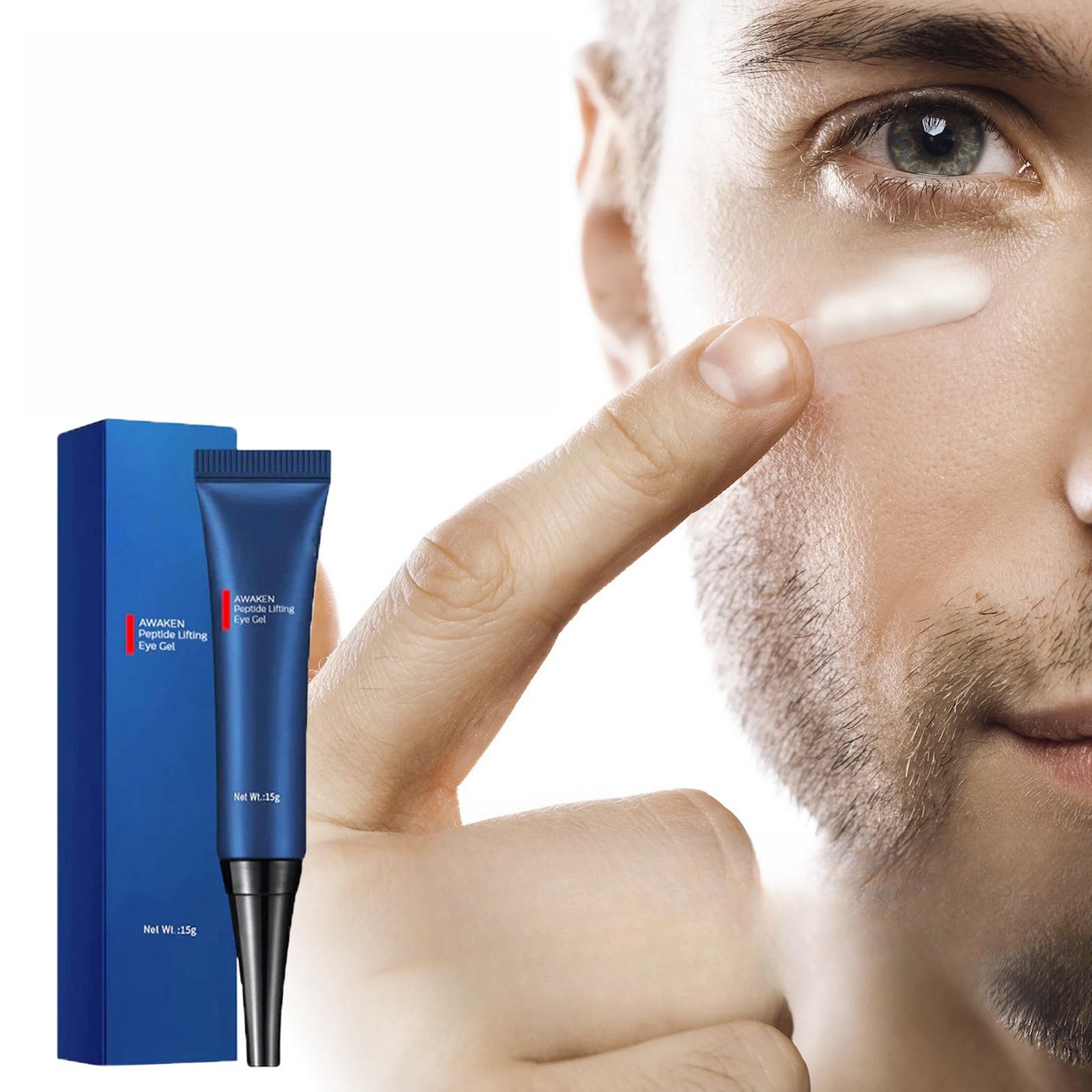 Men's Anti-Aging Eye Cream for Fine Lines and Under-Eye Bags, Hydration & Tightening, 15g