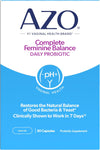 AZO Complete Feminine Balance Daily Probiotic for Vaginal Health, 60 Capsules