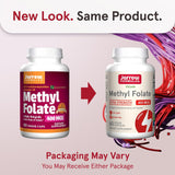 Jarrow Formulas Extra Strength Methyl Folate 400 mcg، مكمل غذائي لدعم صحة القلب والأوعية الدموية والجهاز العصبي، 60 كبسولة نباتية، إمداد لمدة 60 يومًا 