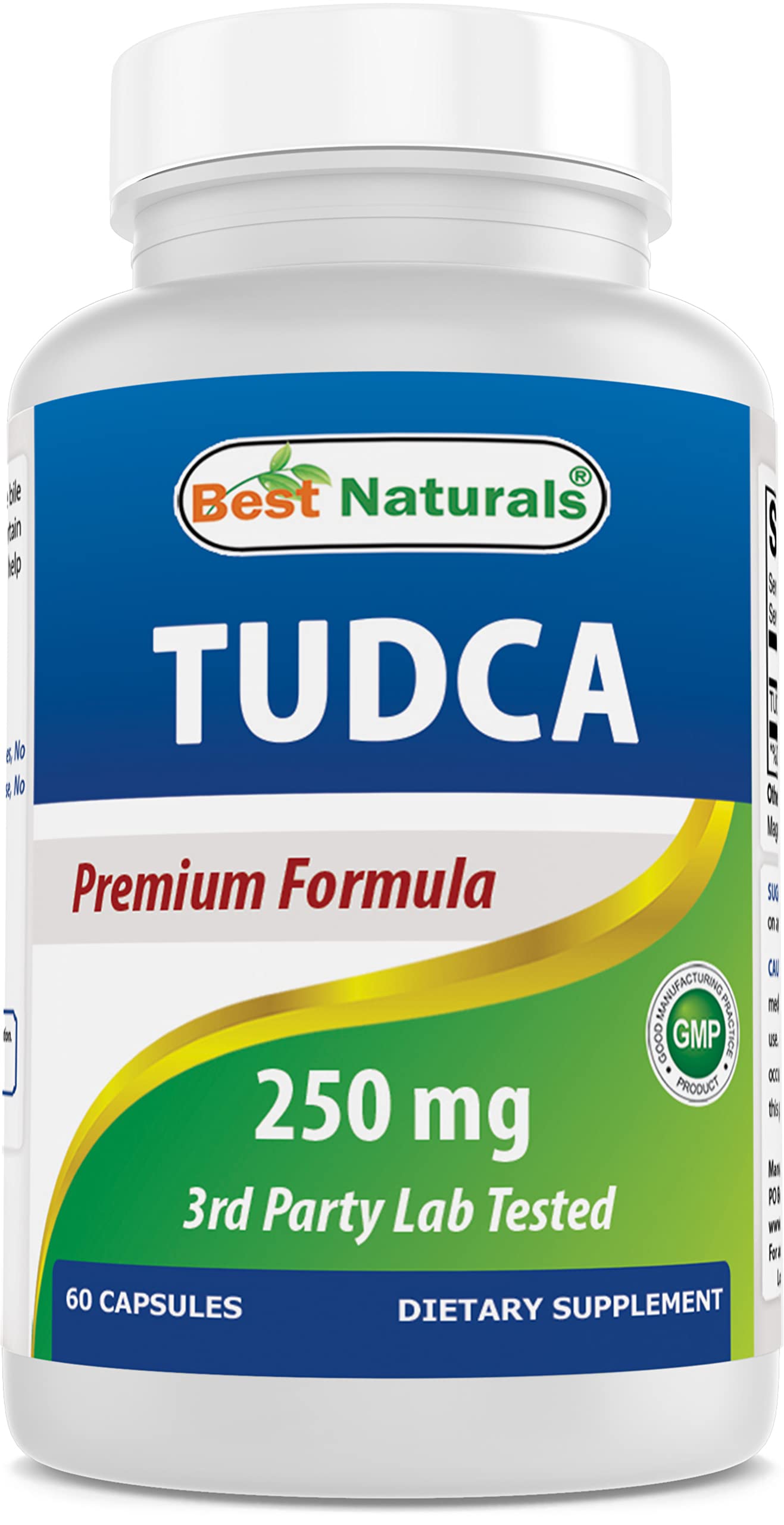 Best Naturals TUDCA 250mg (Tauroursodeoxycolic Acid) - 60 Veggie Capsules
