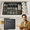 Purity Products Expandable Drawer Utensil Organizer, 8-Comp, 33-57cm