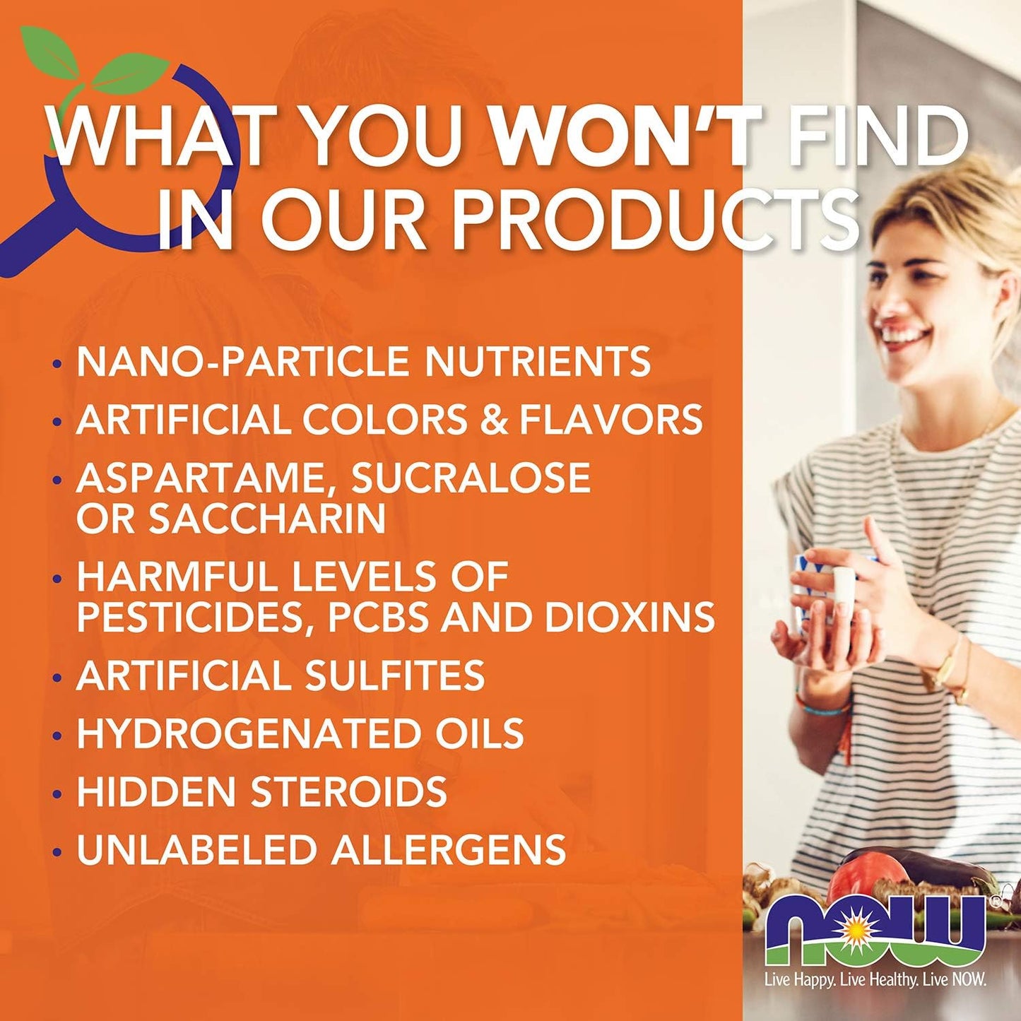NOW Foods Supplements, Probiotic-10™, 25 Billion, with 10 Probiotic Strains, Dairy, Soy and Gluten Free, Strain Verified, 50 Veg Capsules