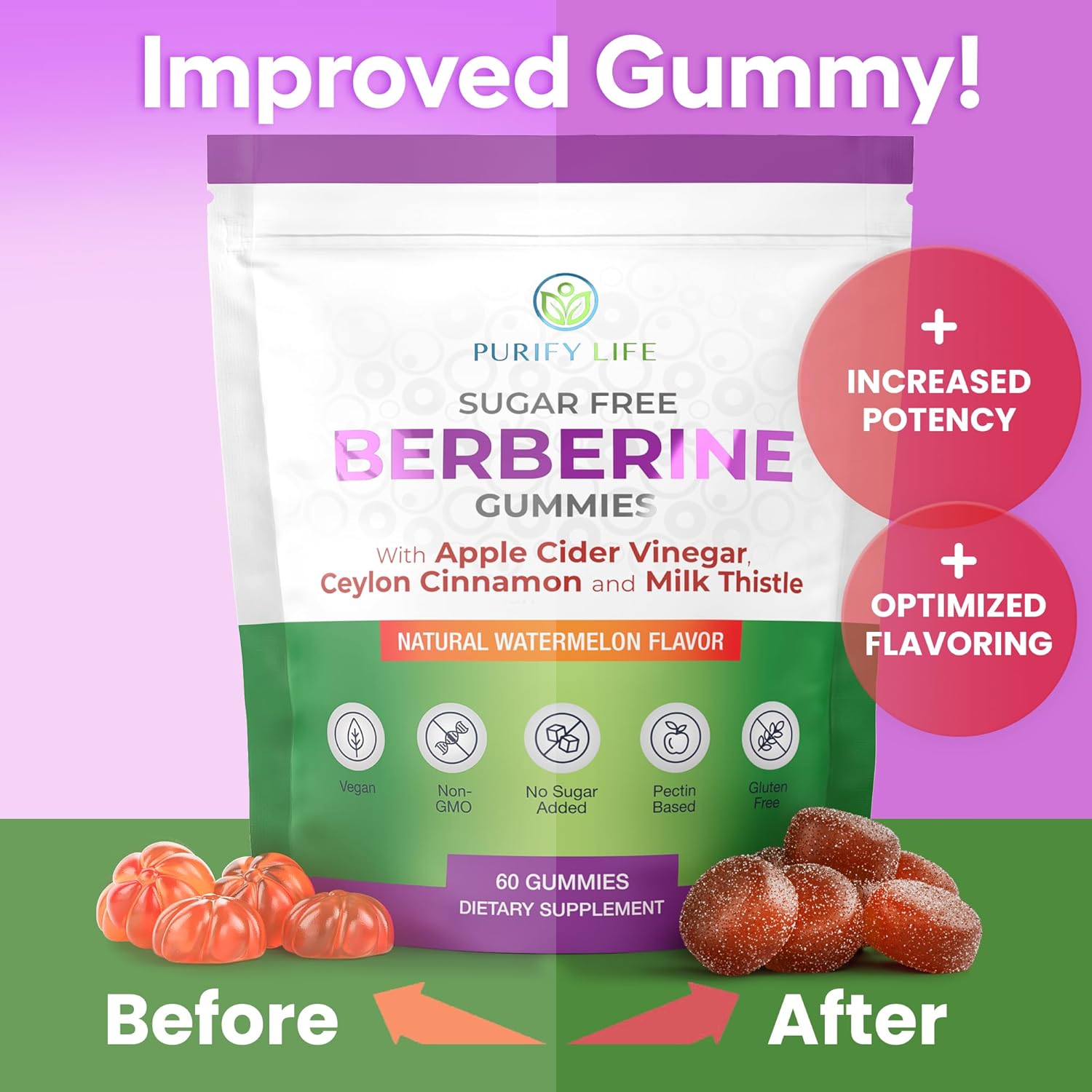 Keto Berberine Complex gummies: Sugar-free gummies with Ceylon cinnamon, milk thistle, and ACV for metabolism.