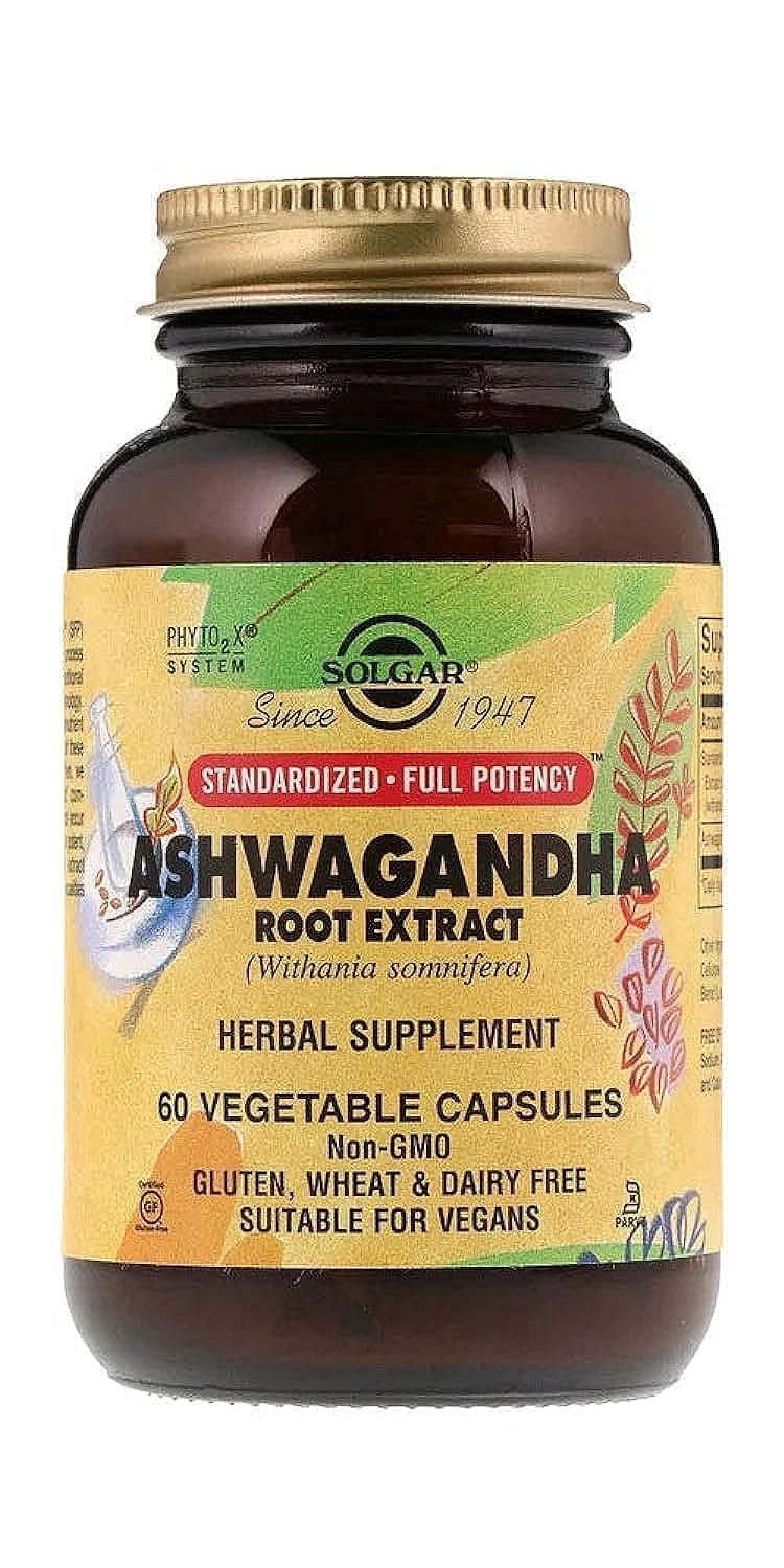 Ashwagandha root extract 60 Capsules, Stress Relief, Wellness Supplement
