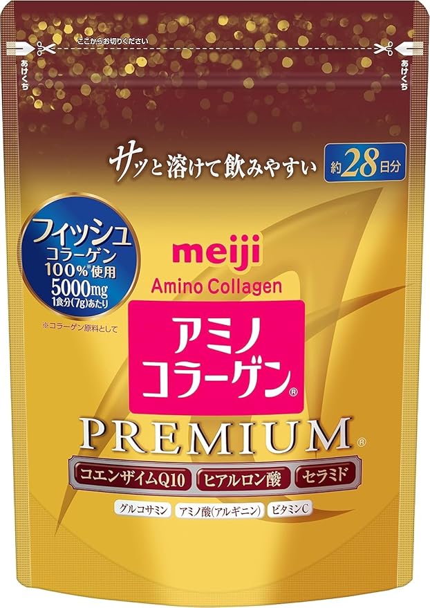 Meiji Collagen Amino Premium Gold Powder (28 Days) | Japanese Anti-Aging Formula