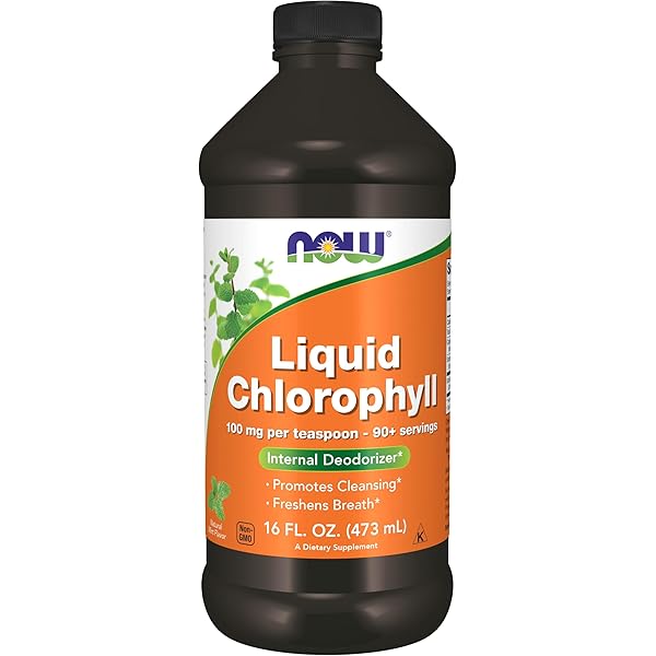 NOW Foods Supplements, Unflavored Chlorophyll Liquid, 100 mg per Teaspoon, 16 fl. oz.