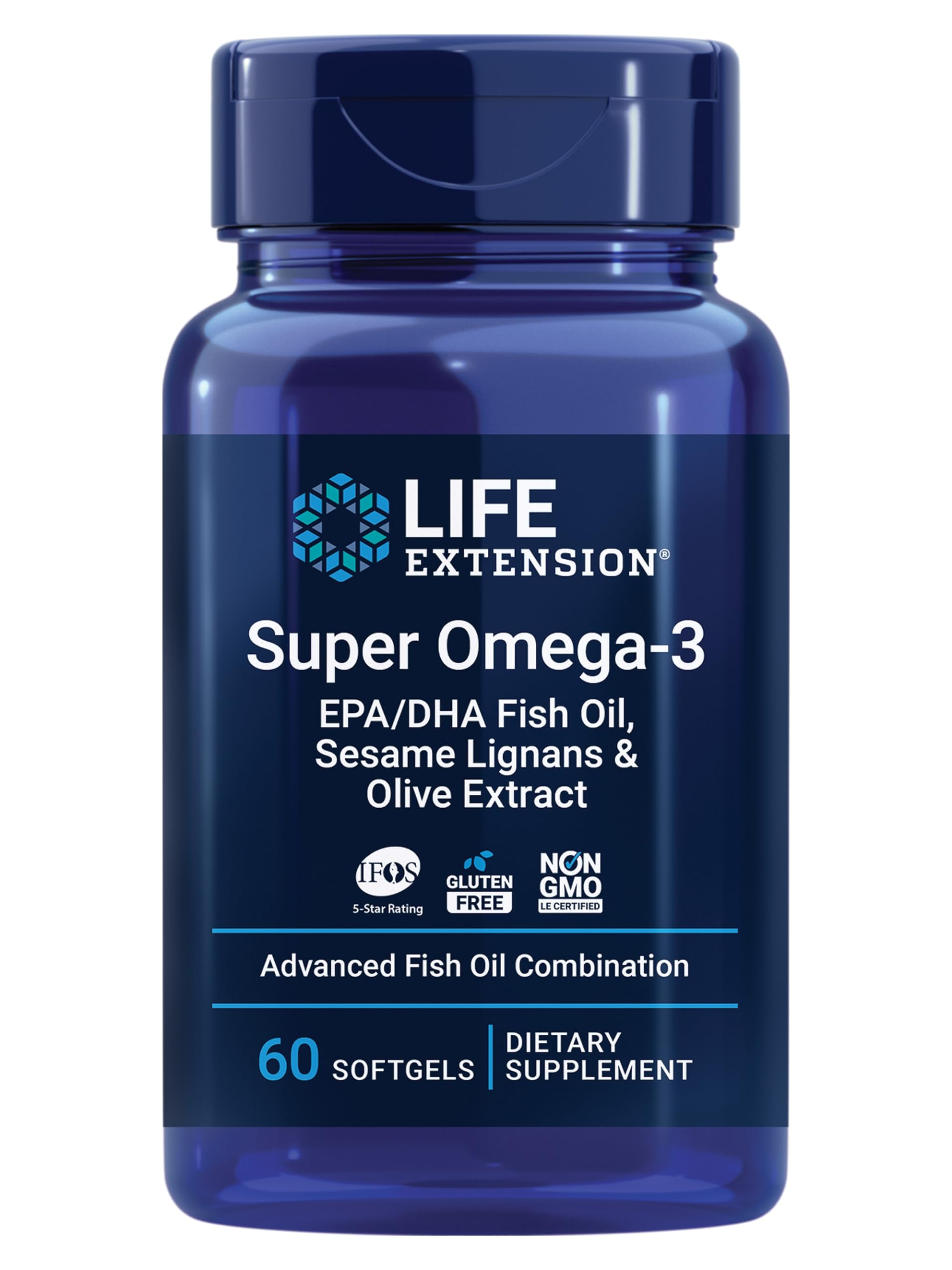 Life Extension Super Omega-3 Plus EPA/DHA Fish Oil 60 Softgels