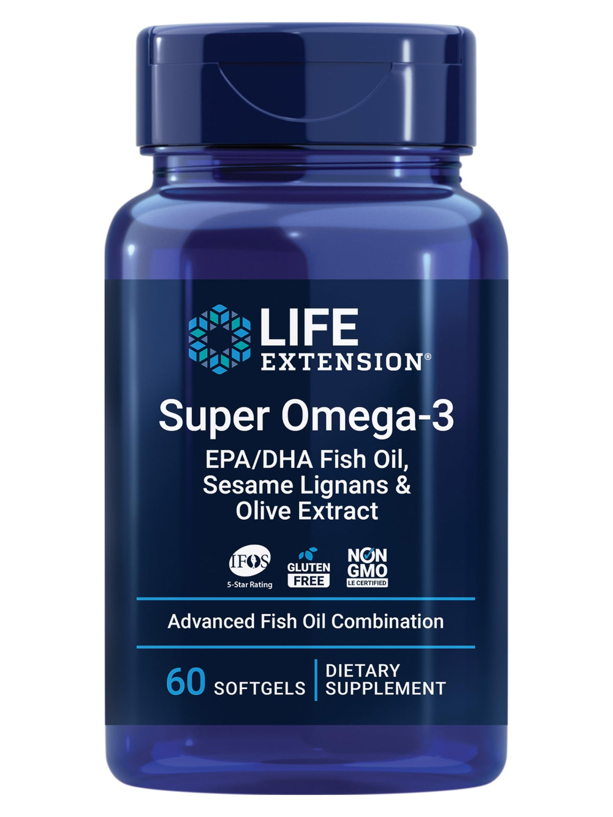 Life Extension Super Omega-3 Plus EPA/DHA Fish Oil 60 Softgels