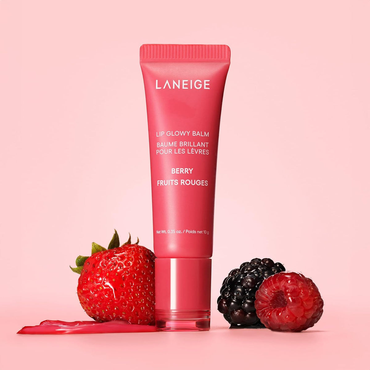 LANEIGE بلسم الشفاه المتألق (توت العليق): بلسم مرطب ومُلون للشفاه