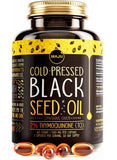 Maju Superfoods Black Seed Oil Capsules, Cold Pressed 2% Thymoquinone, 100% Turkish Black Cumin Nigella Sativa, 60 Count