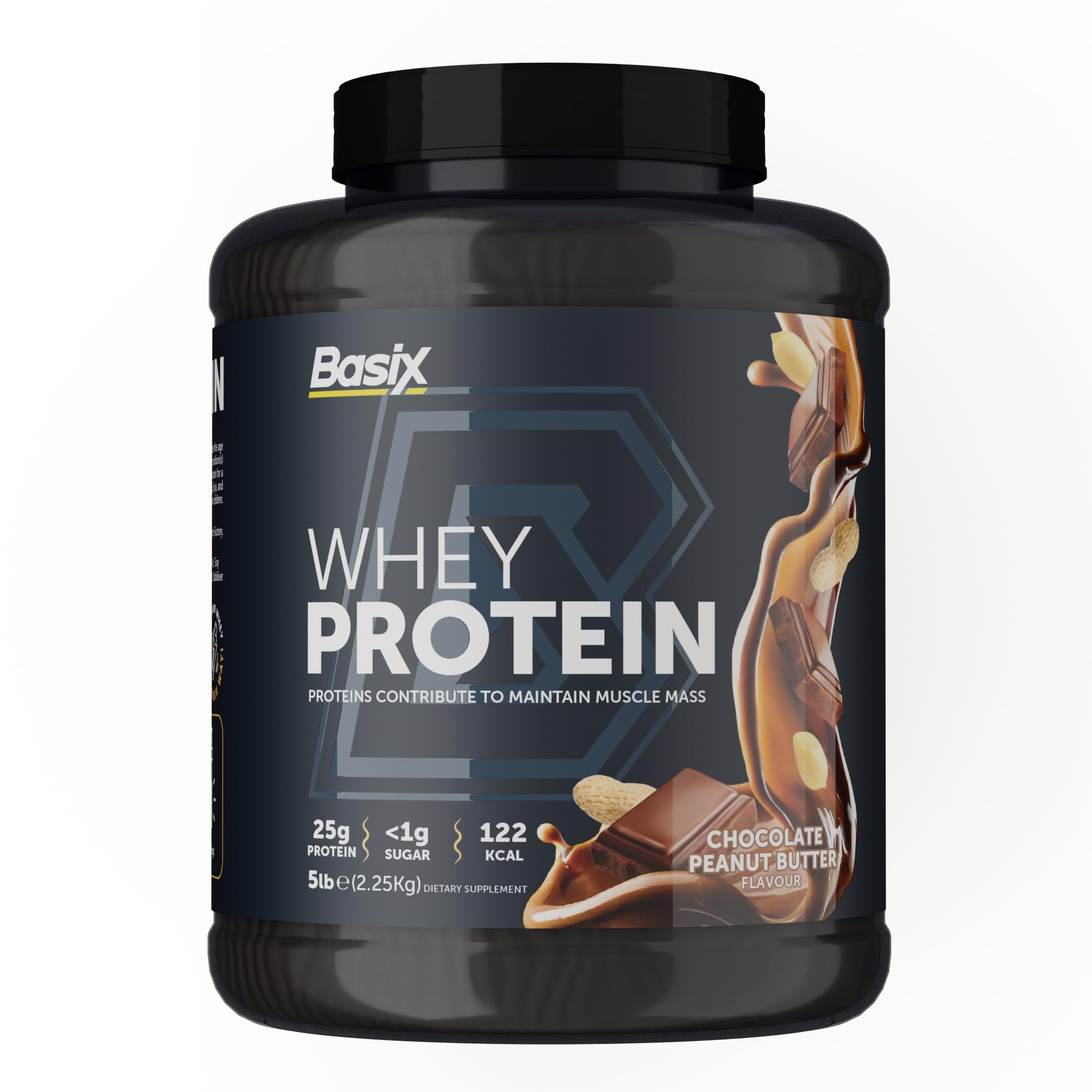 Basix Muscle Whey Protein 5Lb Tubs - Chocolate Peanut Butter