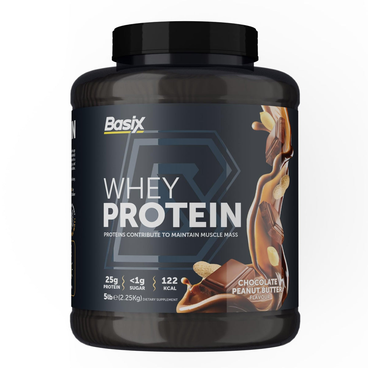 Basix Muscle Whey Protein 5Lb Tubs - Chocolate Peanut Butter