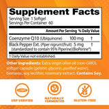 Doctor's Best High Absorption CoQ10 with BioPerine, 100mg, 120 Softgels