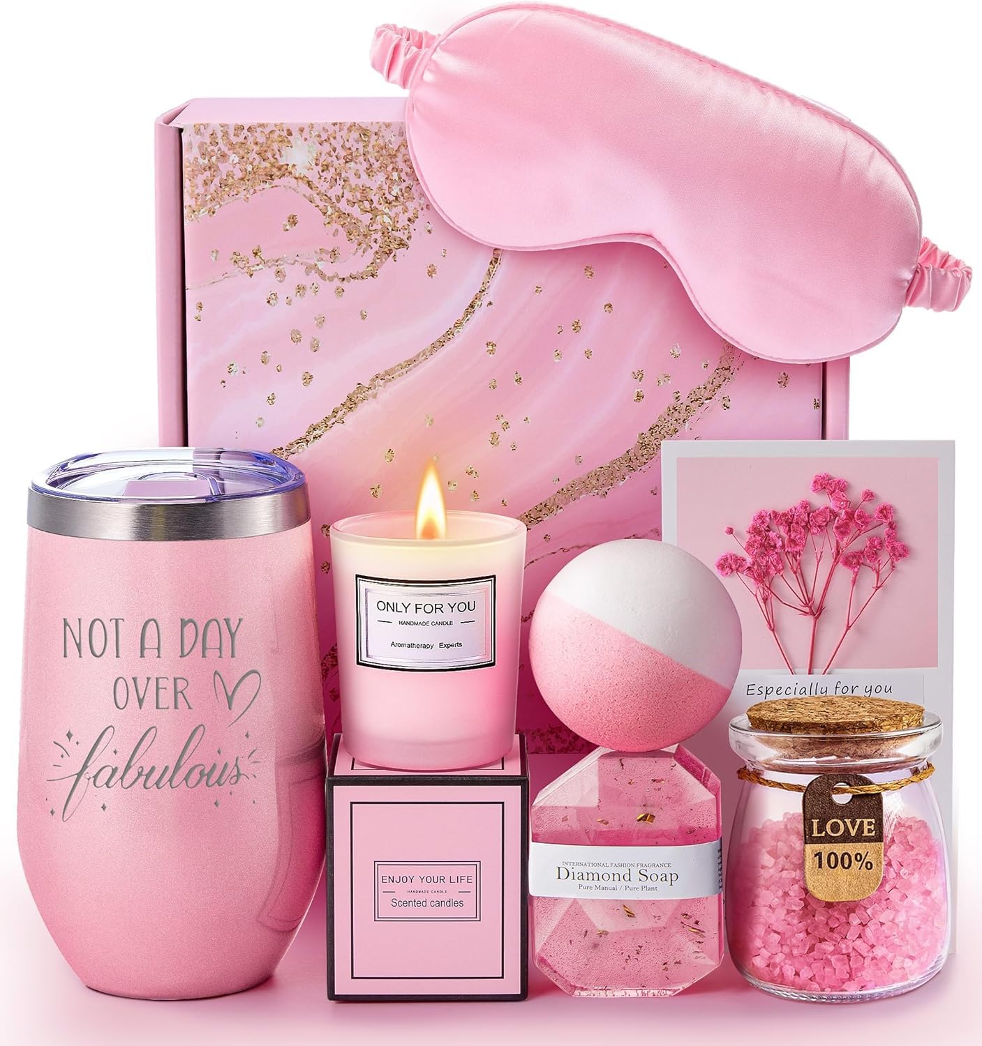 Luxury Spa Gift Basket Set for Women - Birthday, Mother's Day & Valentine's