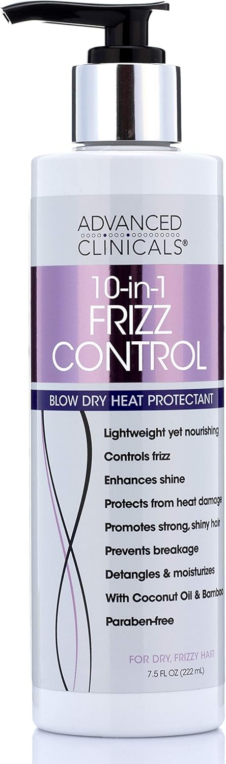 Advanced Clinicals 10-in-1 Anti-Frizz Hydrating Hair Cream
