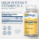 Solaray Vitamin D3 10,000 IU - 60 VCapsules