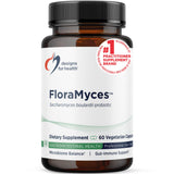 Designs for Health FloraMyces 500mg Saccharomyces Boulardii Probiotic - 60 Capsules for Gut Health & Immune Support