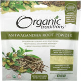 Organic Traditions Ashwagandha Root Powder - مسحوق جذر الشوكارى العضوى لتعزيز الصحة والرفاهية.