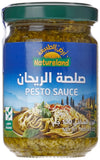 Natureland Pesto Sauce - 130g Fresh Basil Italian Delight Jar