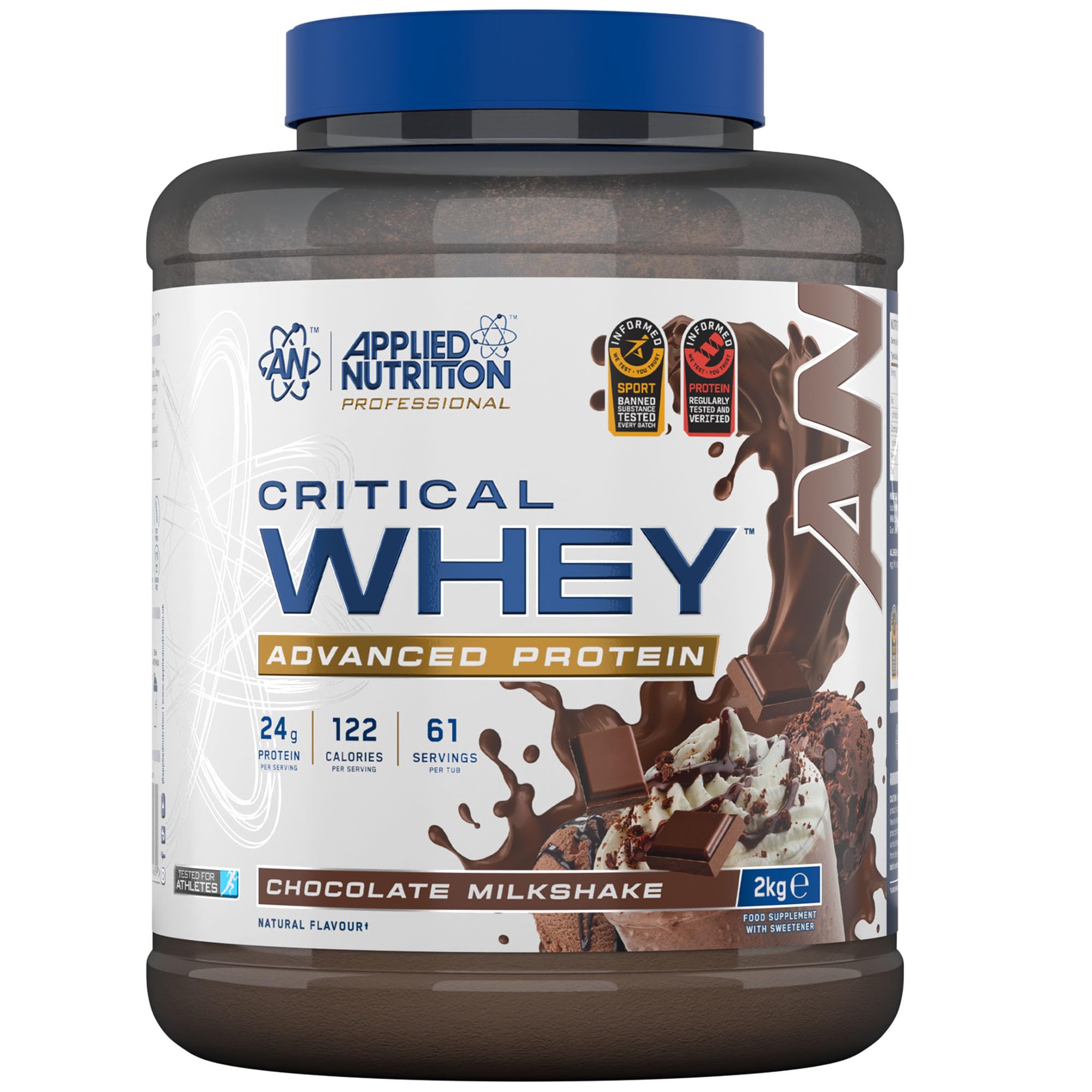 Applied Nutrition Critical Whey Advanced Whey Isolate Protein - Chocolate Milkshake 2 kg