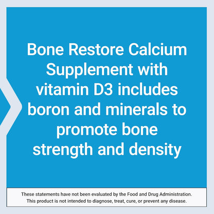 Life Extension Bone Restore – Helps Maintain Healthy Bone Density - Calcium, Vitamin D3, Magnesium, Zinc, Boron and Other Bone-Healthy Minerals - Non-GMO, Gluten-Free – 120 Capsules
