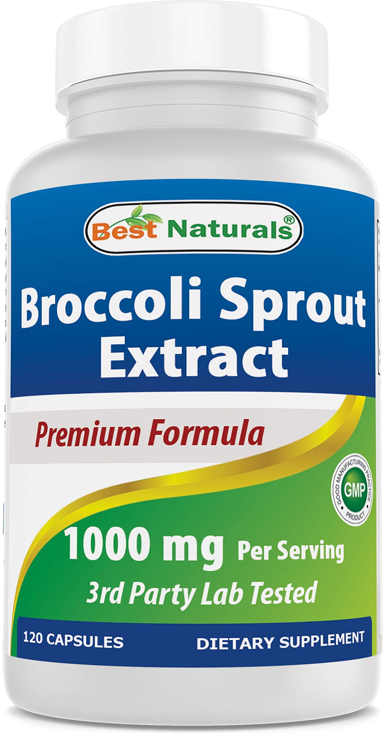 Best Naturals Broccoli Sprouts Extract 1000mg, 120 Capsules