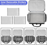 Medical Supplies Bag - First Responder Aid Bag Empty with Detachable Dividers - Professional Nurse Bag for Home Health Care & Emergency Preparedness