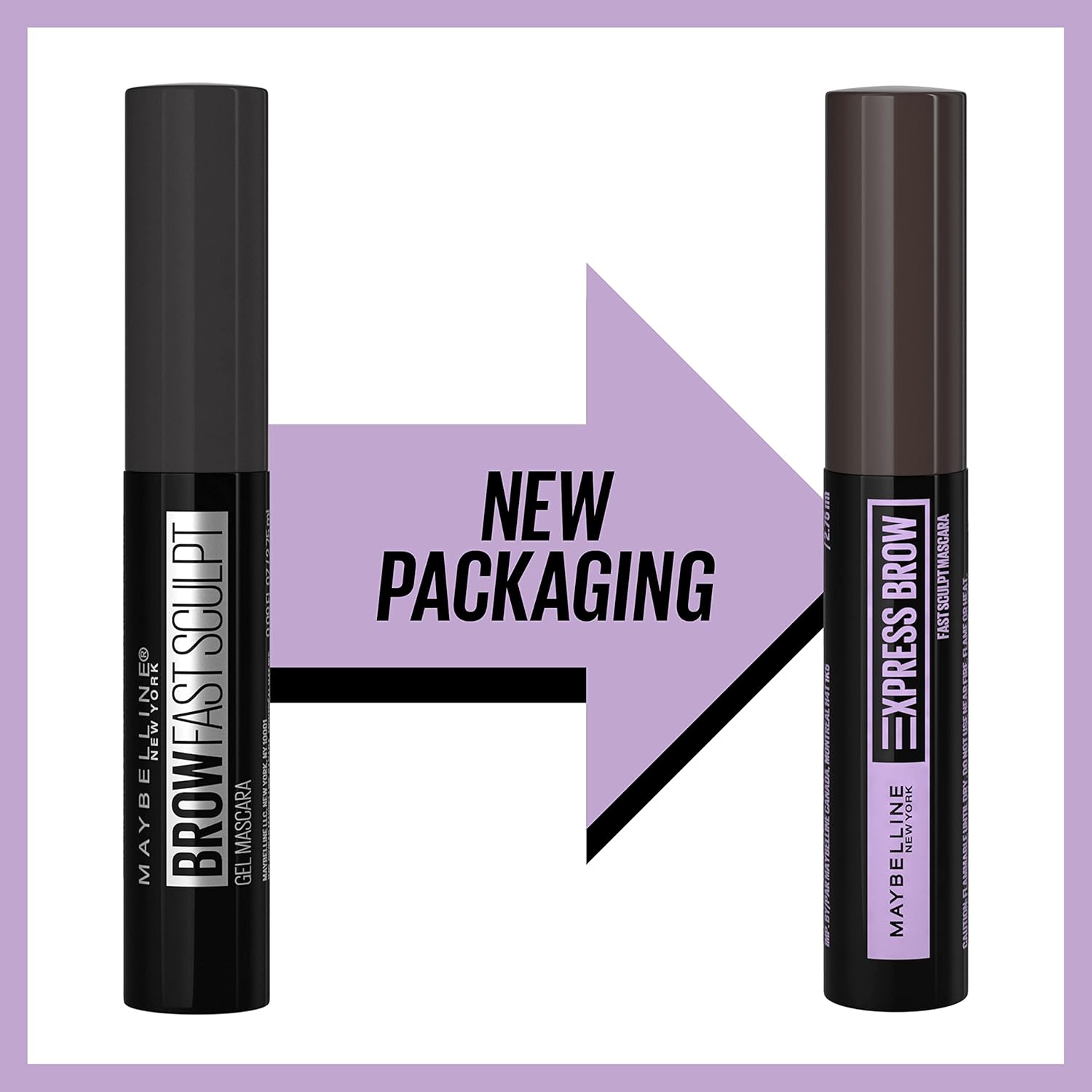 Maybelline Brow Fast Sculpt eyebrow mascara: Black Brown shade for shaping and defining eyebrows.