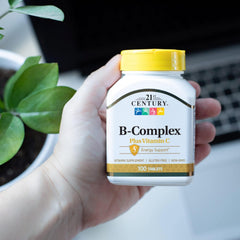 21st Century Healthcare, B Complex Plus Vitamin C, Tablets 100 Count
