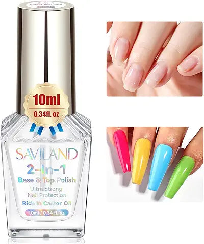 قاعدة وتوب كوت Sally Hansen Double Duty Strengthening، 13 مل