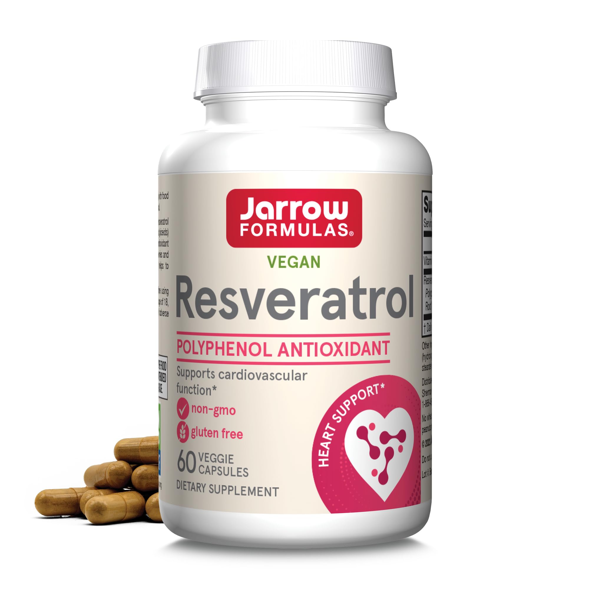 Jarrow Formulas Resveratrol 100mg - 60 Veggie Capsules
