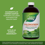 chlorofresh سائل مع نكهة النعناع، مكمل غذائي لالتدتوكس والطاقة، 473.2 مل.