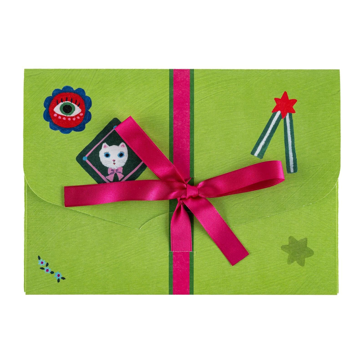 Hobonichi White Cat’s Mini Folder by Yumi Kitagishi - Stationery Accessory