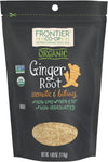 مسحوق جذر الزنجبيل العضوي المطحون (Ground Ginger Root) - فرونتير كواب (Frontier Co-op) - برطمان 4.09 أونصة - توابل طازجة وعطرية للطهي والعافية