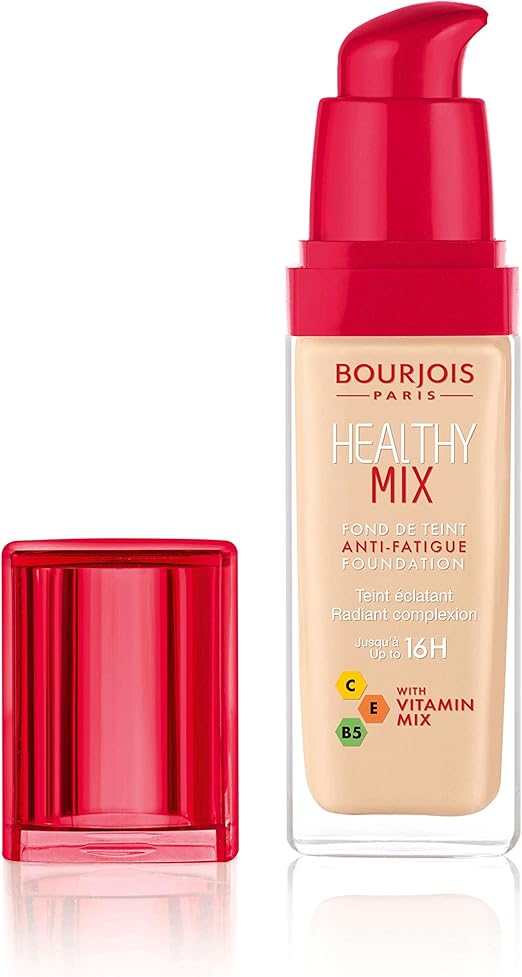Bourjois Healthy Mix Anti-Fatigue Foundation - 50 Rose Ivory - Radiant & Natural