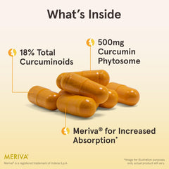 Jarrow Formulas Curcumin Phytosome 500 mg - 120 Veggie Capsules - Formulated with Meriva - Antioxidant Support Supplement - Joint Health & Support - 60 Servings