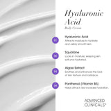 Advanced Clinicals Hyaluronic Acid Face Cream: Deep Hydration & Youthful Skin