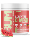 RAW Essential CHARGED Pre-Workout Powder - Sour Watermelon (25 Servings)