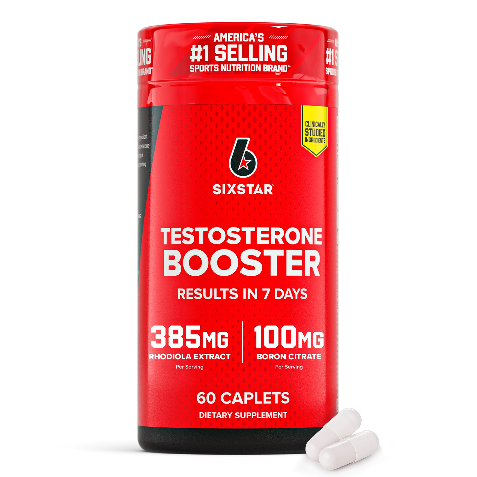 Six Star Pro Nutrition Testosterone Booster - Elite Series, 60 Caplets
