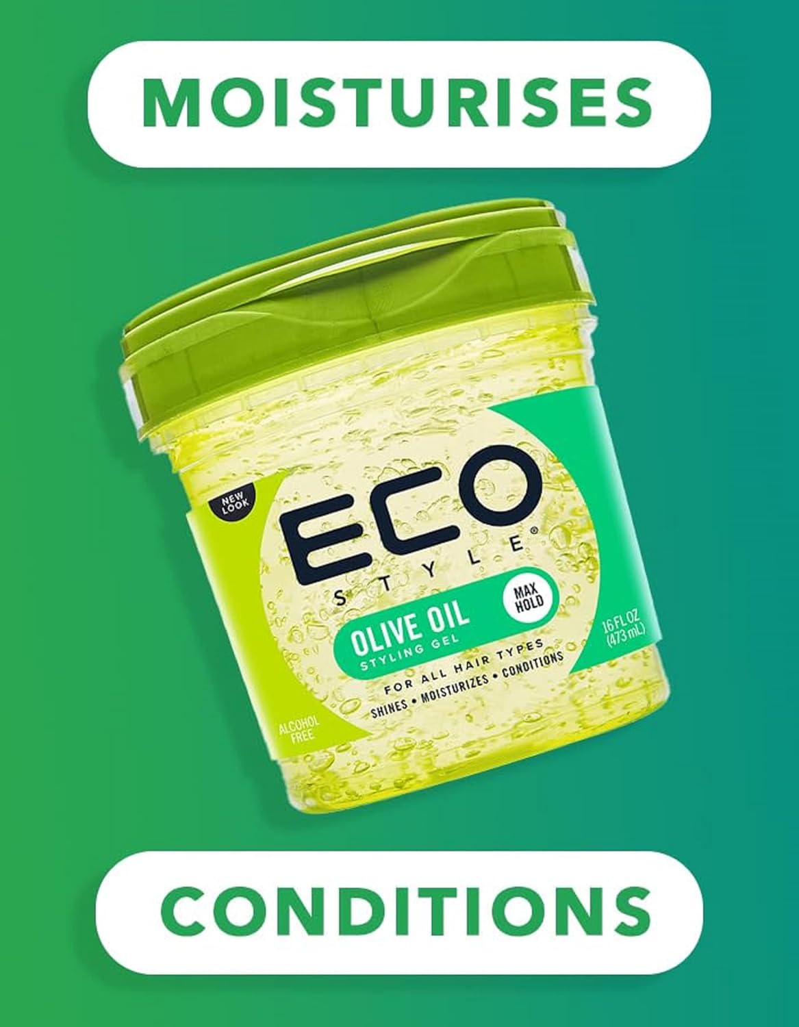 Eco Styler Professional Styling Gel, Olive Oil, Max Hold 10, 16 Oz