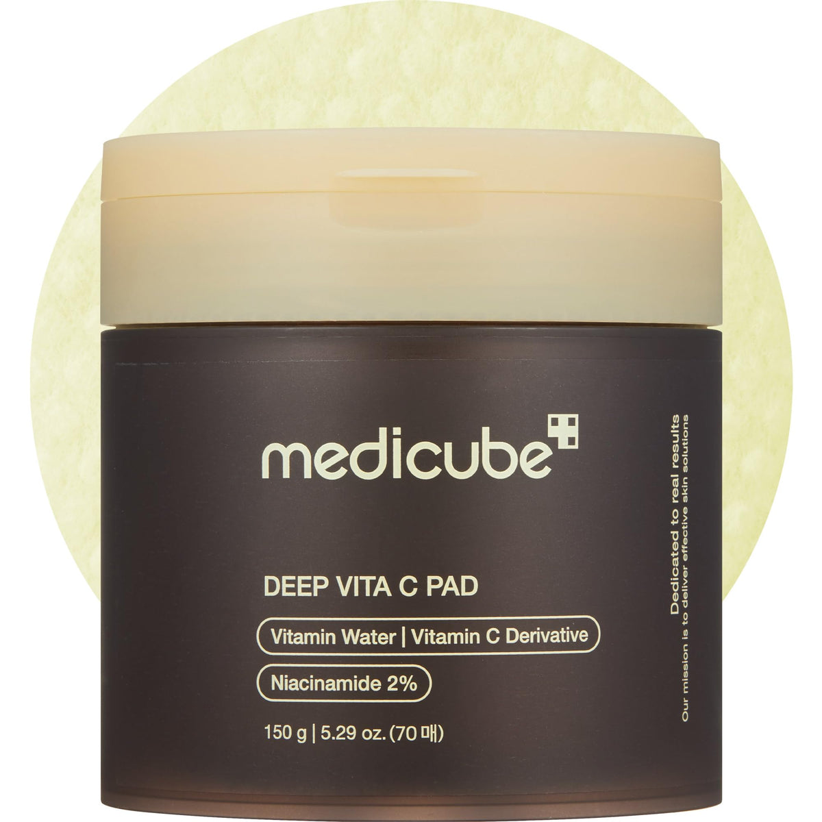 Medicube Deep Vita C Pad - Dark Spot & Pigmentation Wiping Care with 500,000PPM Vitamin Water - Korean Skincare (70 Pads)