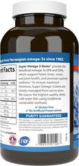 Carlson - Super Omega-3 Gems, 1200 mg Omega-3s, Cardiovascular Support, Brain Function & Vision Health, 180 soft gels